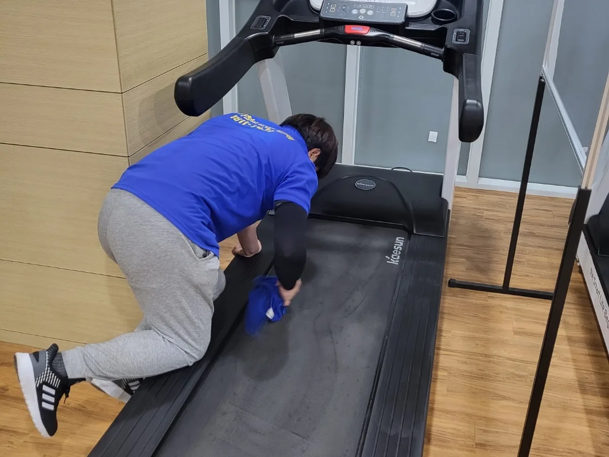 고성군 동해면 피트니스 라커 검사실 위생청소 사례 - 행진크린