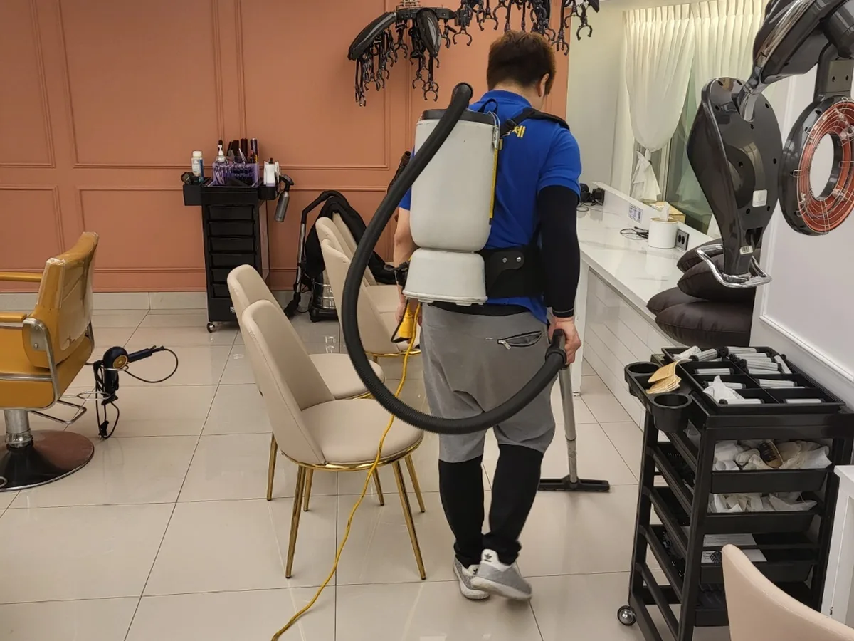 양산시 북부동 헤어샵 대기 검사실 위생청소 사례 - 행진크린